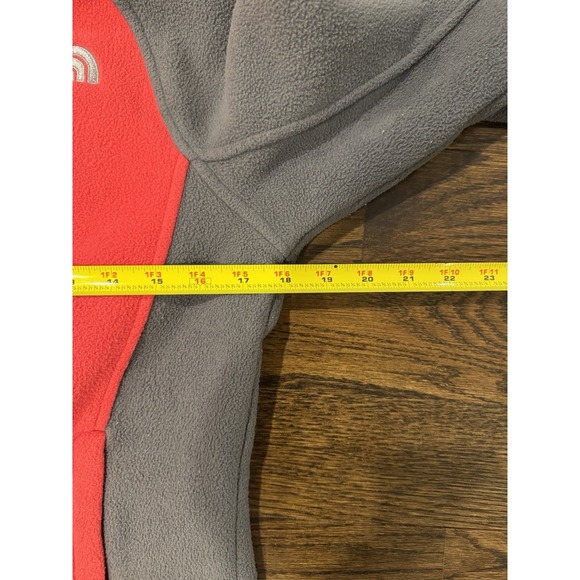 The North Face Jacket Womens Small Red Full Gray Zip Fleece Outdoor - Picture 5 of 7